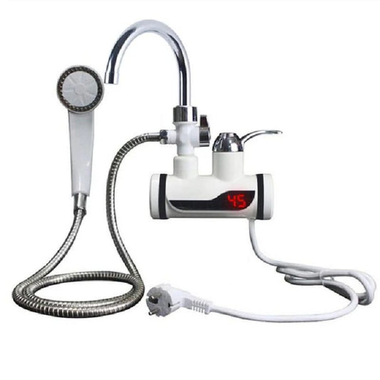 Instant Electric Hot Water Heater Faucet With Hand Shower Fast Heating & Easy Installation