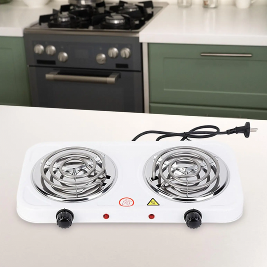 Hot Plate Brand 1000W Each Double Electric Stove – Portable Adjustable Temperature Control
