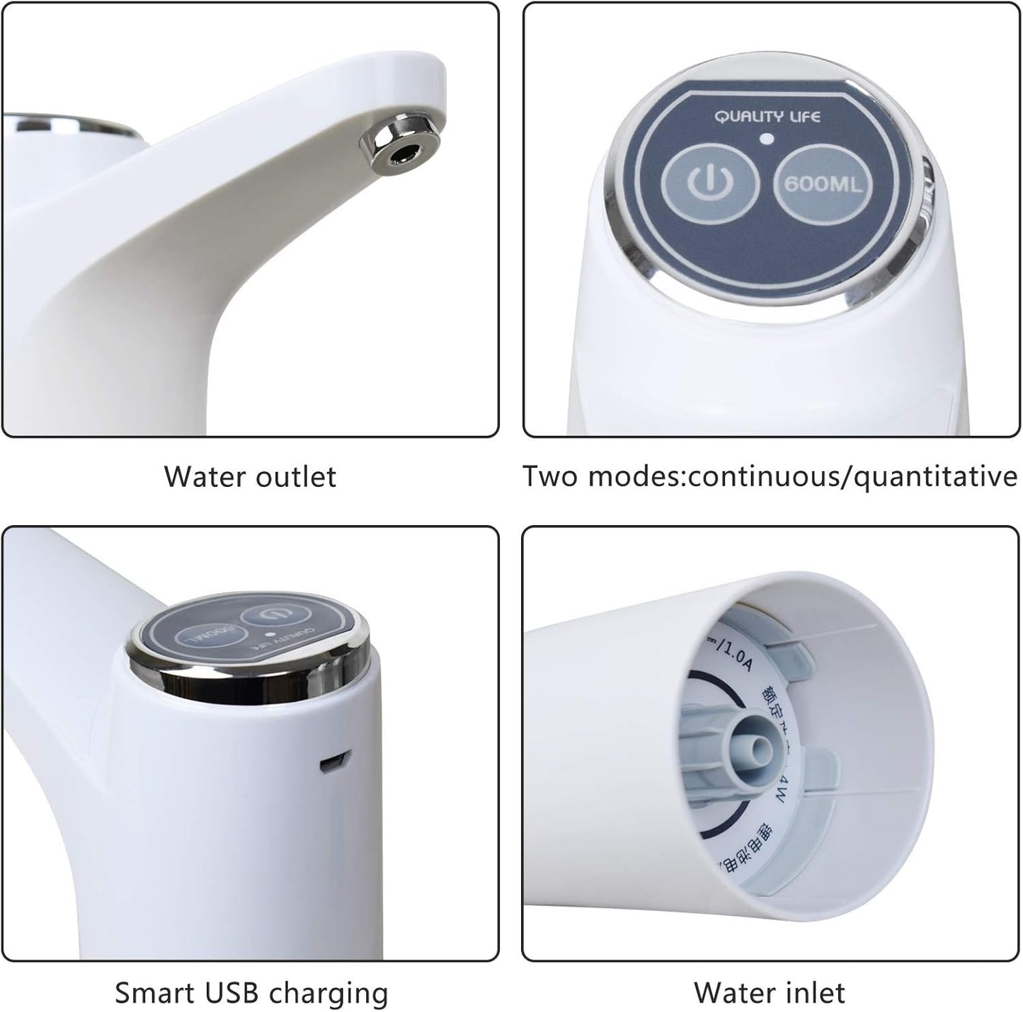 Touch Rechargeable Automatic Dispenser For Bottled Water