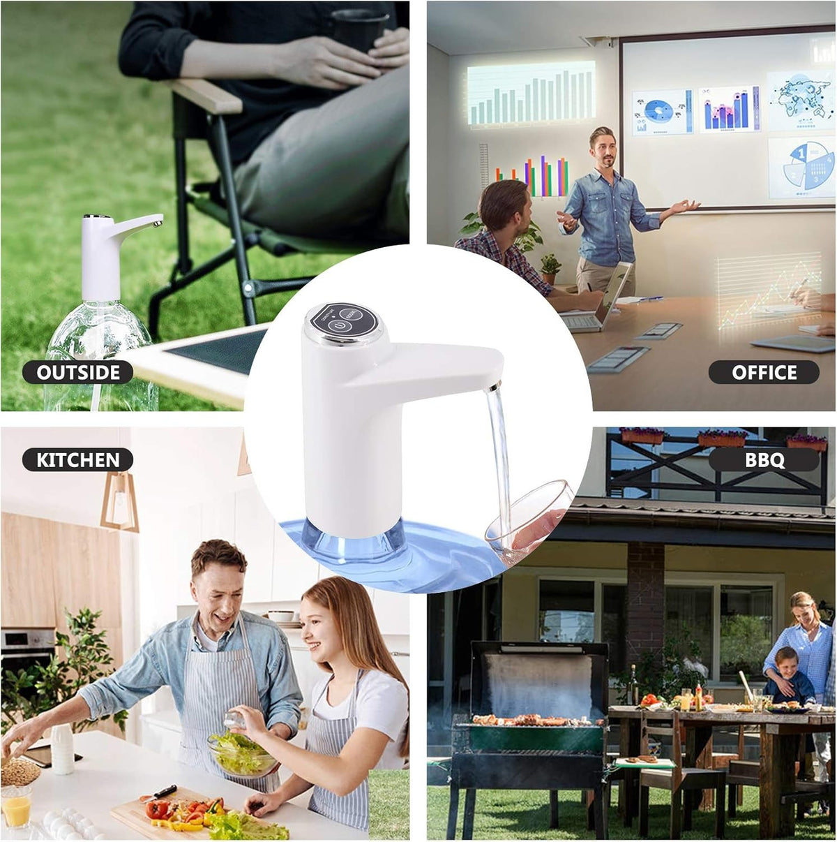Touch Rechargeable Automatic Dispenser For Bottled Water