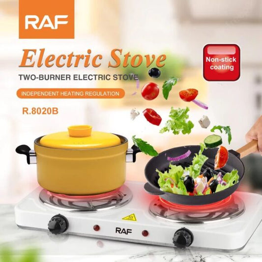 RAF Double Electric Stove – Portable Adjustable Temperature Control