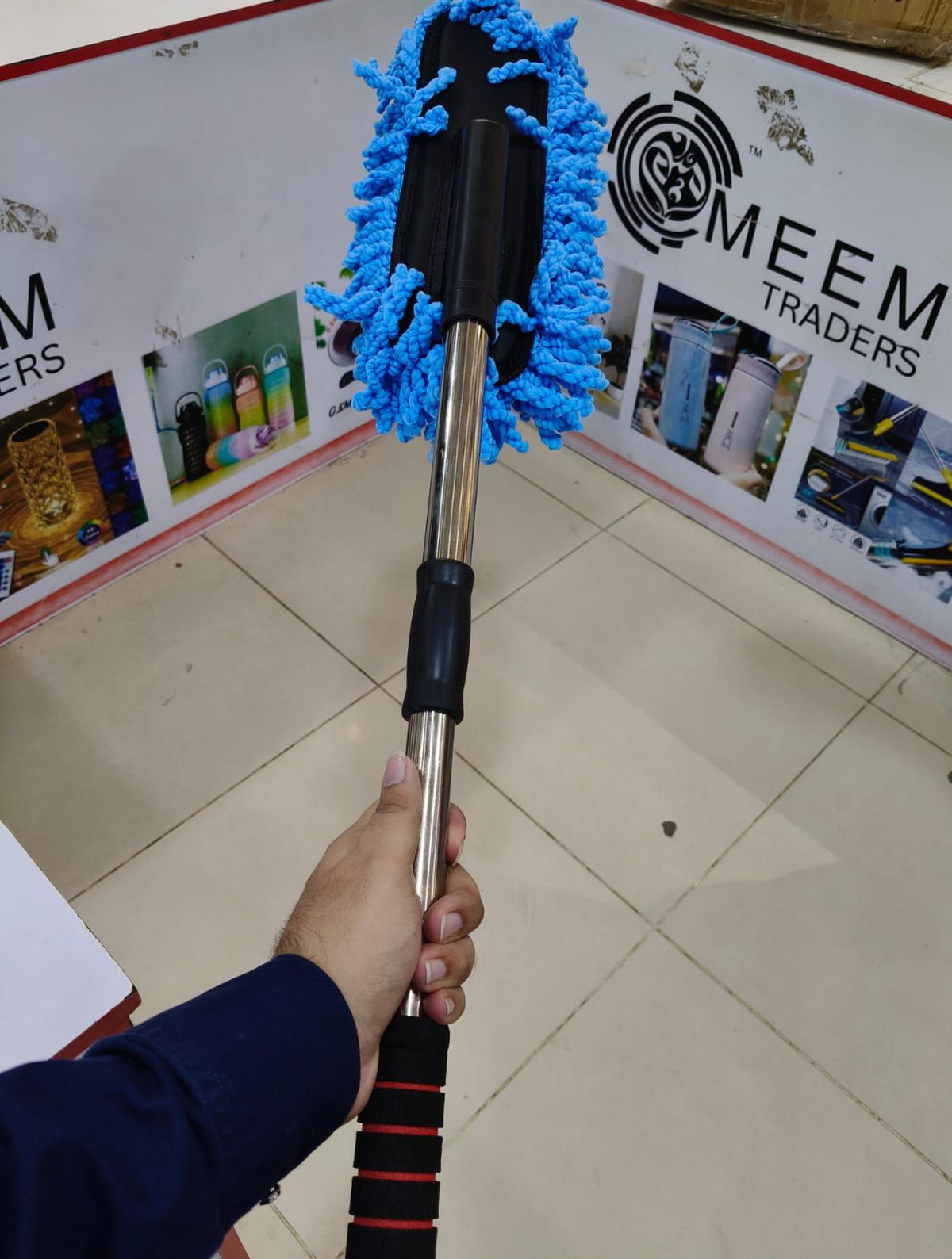 Telescopic Microfiber Car Duster With Long Handle