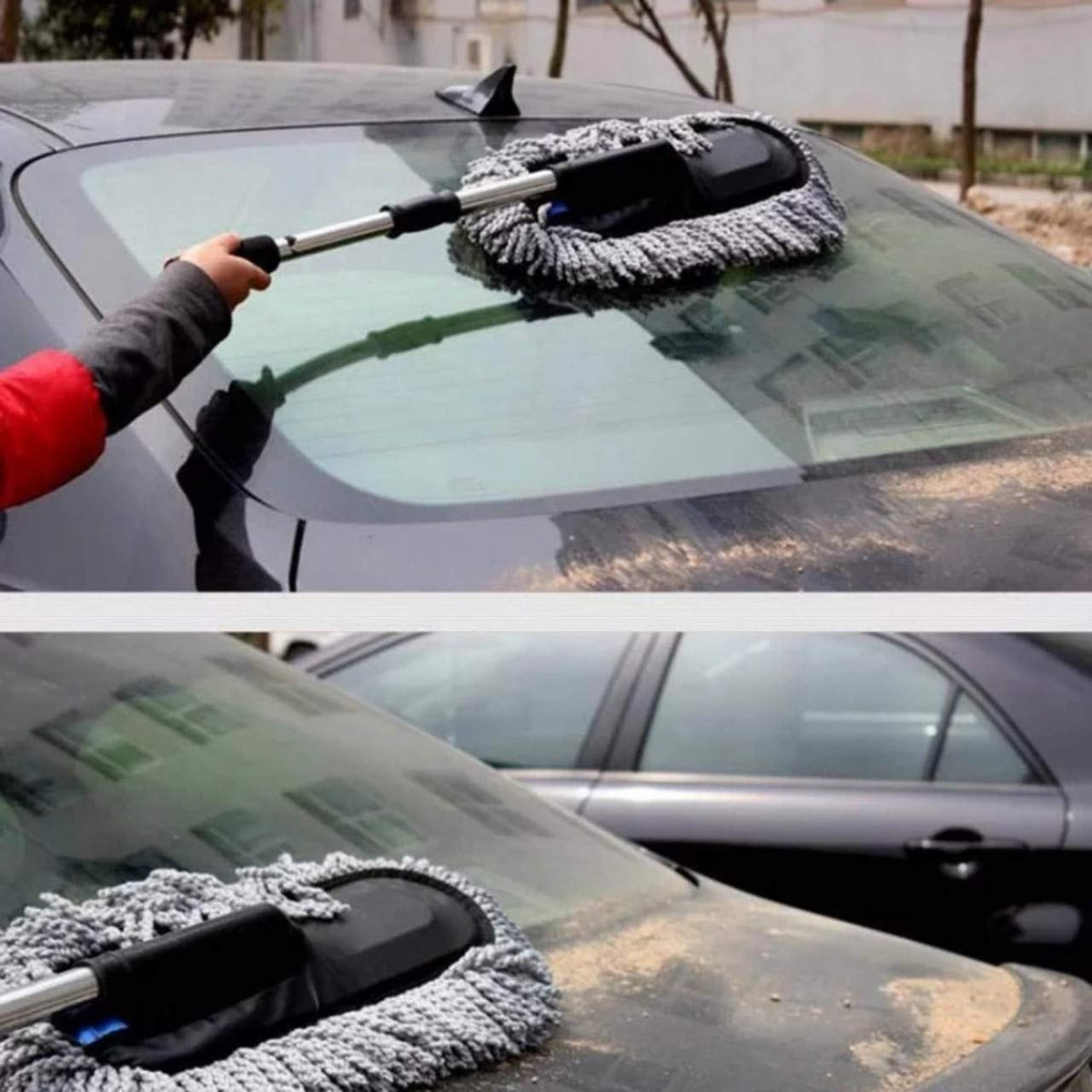 Telescopic Microfiber Car Duster With Long Handle